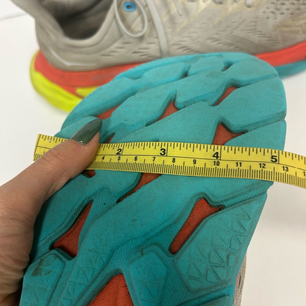 HOKA Men's Running Shoes Clifton Edge 11.5 Performance Sneakers Gray Multi - Picture 11 of 11